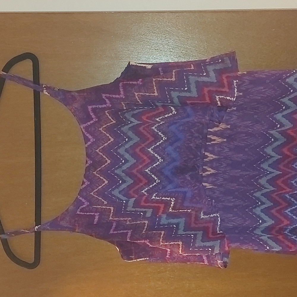 Faded Glory Maxi Dress colorful large L